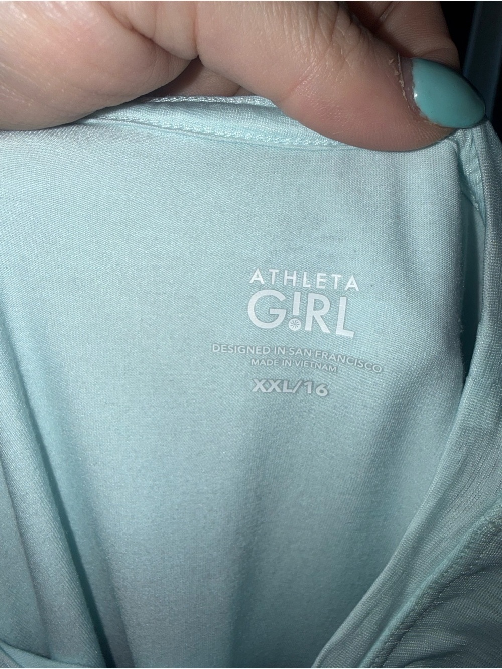 Athleta Girl Light Blue Tank Size XXL (16) - Picture 2 of 3
